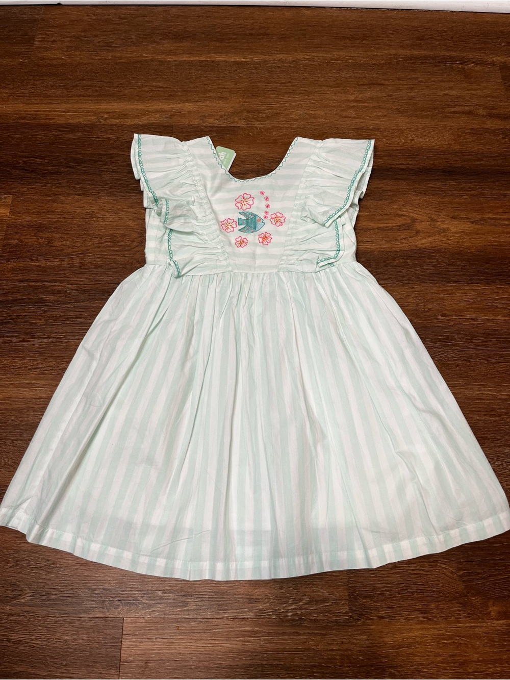 NWT $54 Almirah Gracie Dress in Mint Stripes Size 6